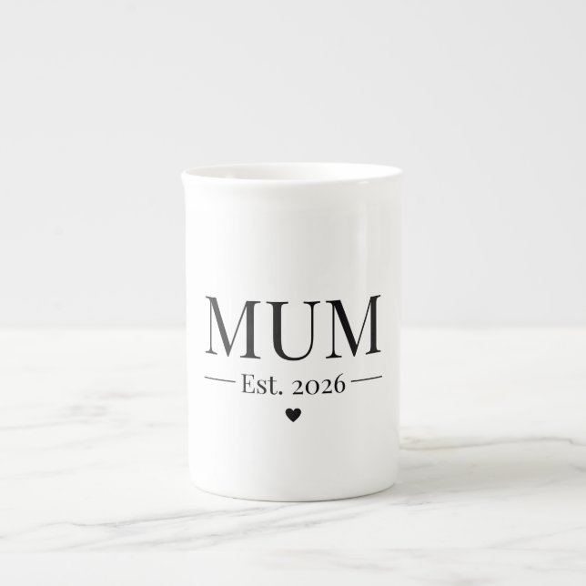 Tasse En Porcelaine Maman établie 2026 (Devant)