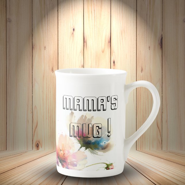 Tasse En Porcelaine Mamas Floral Spécial Mug (Elegant Floral Design )