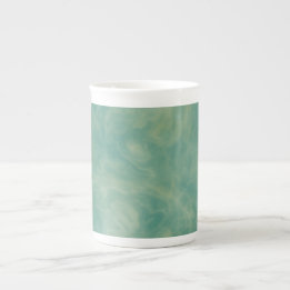 Tasse En Porcelaine marbre vert abstrait