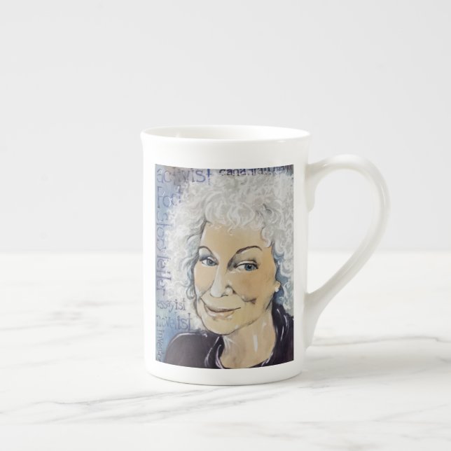 Tasse En Porcelaine Margaret Atwood - le comment je vous vois projeter (Droite)