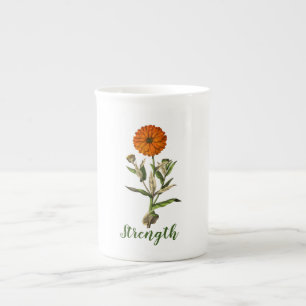 Tasse En Porcelaine Marigold Strength Inspirational Statement Mug