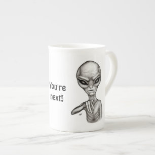Tasse En Porcelaine Mauvais Alien, Tu es le prochain !