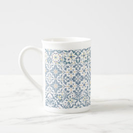 Tasse En Porcelaine Mediterranean Tiles, Moroccan, Majolica, Azulejo