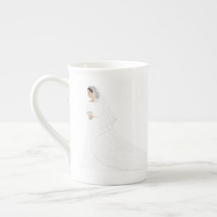 Tasse En Porcelaine Meghan Markle, la robe royale Mariage d'une bouill