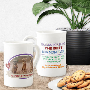 Tasse En Porcelaine Meilleur cadeau photo mignon du chien Paw Mug