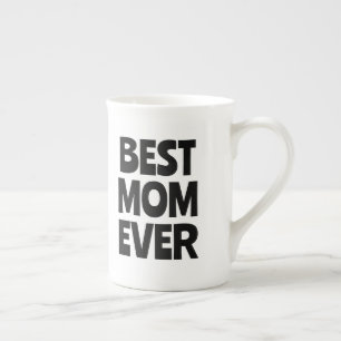 Tasse En Porcelaine Meilleure Maman Ever Typographie Moderne Cadeau de