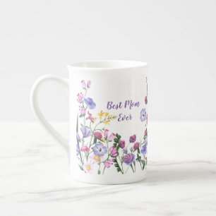 Tasse En Porcelaine Meilleure Maman Jamais Printemps Fleurs Jardin Été