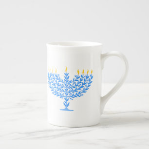 Tasse En Porcelaine Menorah
