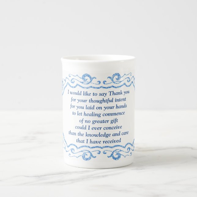Tasse En Porcelaine Merci (Devant)