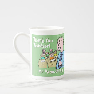 Tasse En Porcelaine Merci à un enseignant masculin.