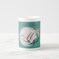 Mermaid Monogramme Turquoise Belle