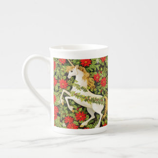Tasse En Porcelaine Merry Christmas Unicorn Red Green White