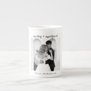 Tasse En Porcelaine Merry & Married - Noël personnalisé pour jeunes ma
