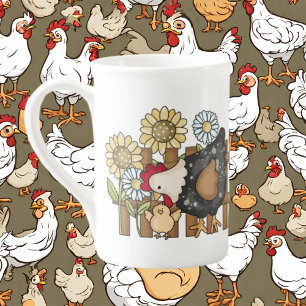 Tasse En Porcelaine mignon amateur de poulet Pays