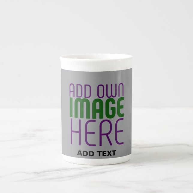 TASSE EN PORCELAINE MODÈLE DE TEXTE D'IMAGE ASH SIMPLE MODERNE (Devant)