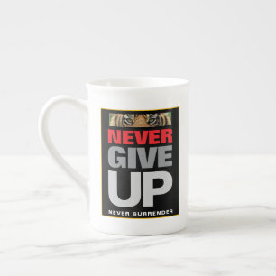 Tasse En Porcelaine Modèle Personnalisé N'abandonne Jamais Ne Cesse Ja