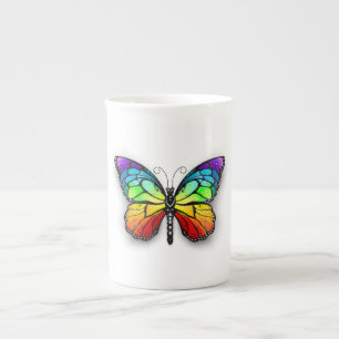 Tasse En Porcelaine Monarque papillon arc-en-ciel