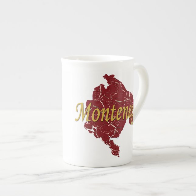 Tasse En Porcelaine Monténégro (Devant droit)