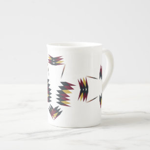 Tasse En Porcelaine Motif d'art autochtone du sud-ouest