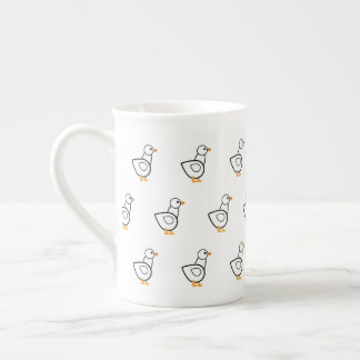 Tasse En Porcelaine Motif de canard blanc