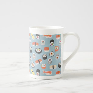 Tasse En Porcelaine Motif de rouleaux Sushi Nigiri Maki