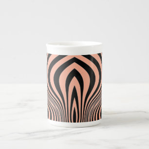 Tasse En Porcelaine Motif de texture de peau d'animal zèbre-88
