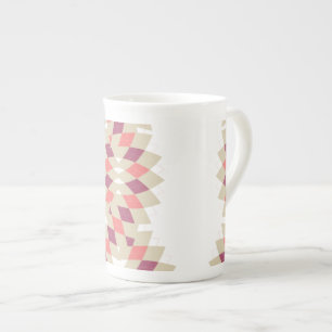 Tasse En Porcelaine Motif Diamond Swirl