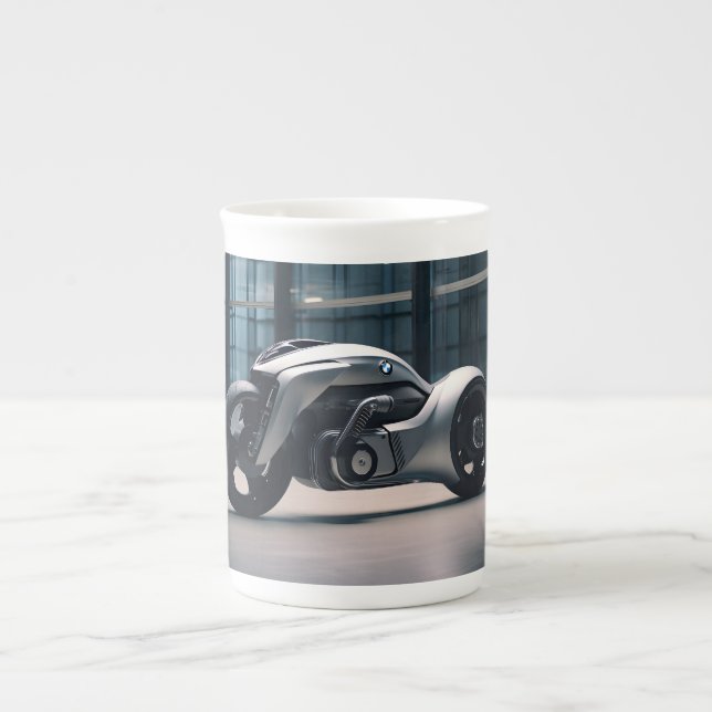Tasse En Porcelaine moto de course (Devant)