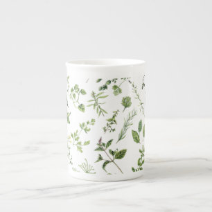 Tasse En Porcelaine Mug à motifs herbacés
