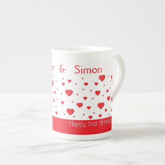 Tasse En Porcelaine Mug de café - Chine osseuse - 2e anniversaire