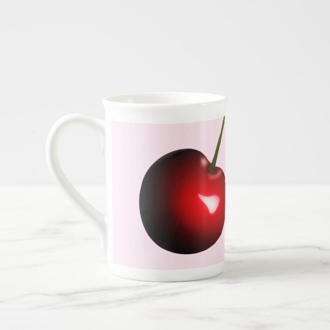 Tasse En Porcelaine Mug de cerise douce (Gauche)