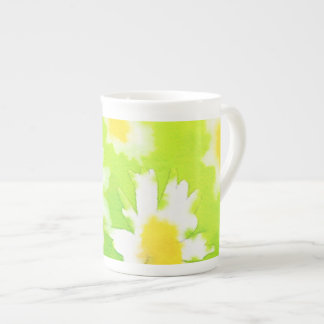 Tasse En Porcelaine Mug de Chine d'os de marguerite florale