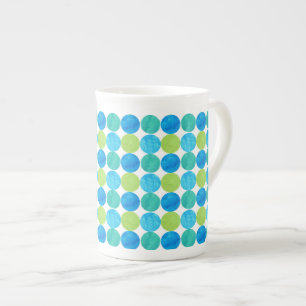 Tasse En Porcelaine Mug de Chine d'os personnalisé, Motif de réseau de