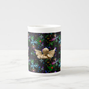 Tasse En Porcelaine Mug de Noël, Ange de Noël, Joyeux Noël