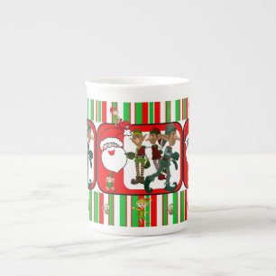Tasse En Porcelaine Mug de Noël, Elfe