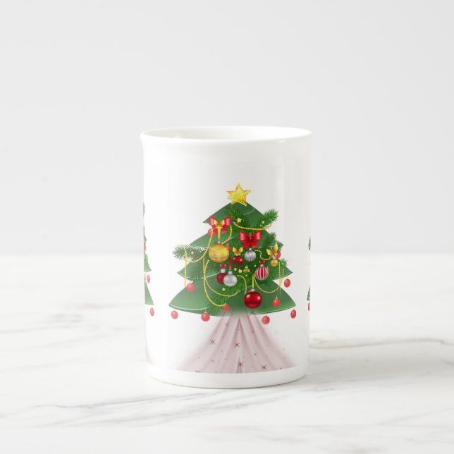 Tasse En Porcelaine Mug de Noël, Joyeux Noël (Devant)