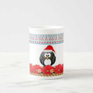 Tasse En Porcelaine Mug de Noël, Penguin