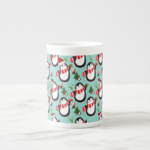 Tasse En Porcelaine Mug de Noël, Penguin