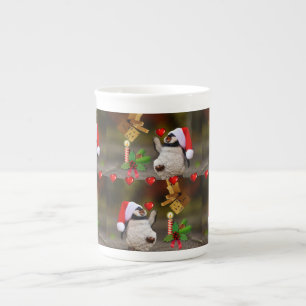 Tasse En Porcelaine Mug de Noël, Penguin, Joyeux Noël