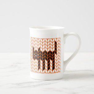 Tasse En Porcelaine Mug en porcelaine Bone China Chat Noir