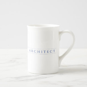 Tasse En Porcelaine Mug en porcelaine fine ARCHITECT / Bleu marine
