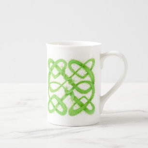 Tasse En Porcelaine Mug en porcelaine GREEN CELTIC KNOT