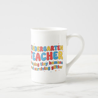 Tasse En Porcelaine Mug pour enseignante de maternelle, cadeau drôle p