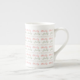 Tasse En Porcelaine Mug Spécial Holly Jolly