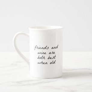 Tasse En Porcelaine Mug Spécialité Amis et Vin