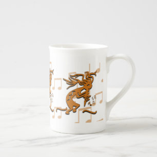 Tasse En Porcelaine Musicien droit de Kokopelli de revêtement avec le