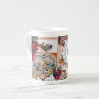 Tasse En Porcelaine Musique de Chine osseuse victorienne
