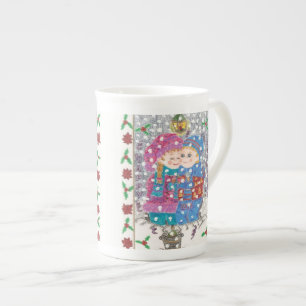 Tasse En Porcelaine Musique de spécialités du Nouvel An