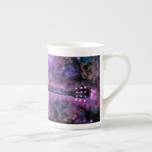Tasse En Porcelaine Musique guitare os Chine Mug