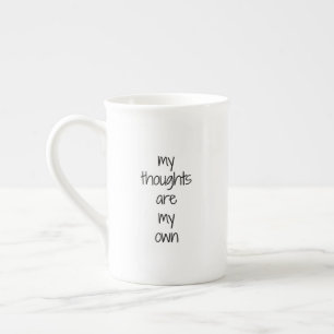 Tasse En Porcelaine My Thoughts Specialty Mug